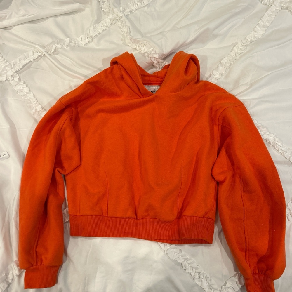 Orange Women's Cropped Hoodie